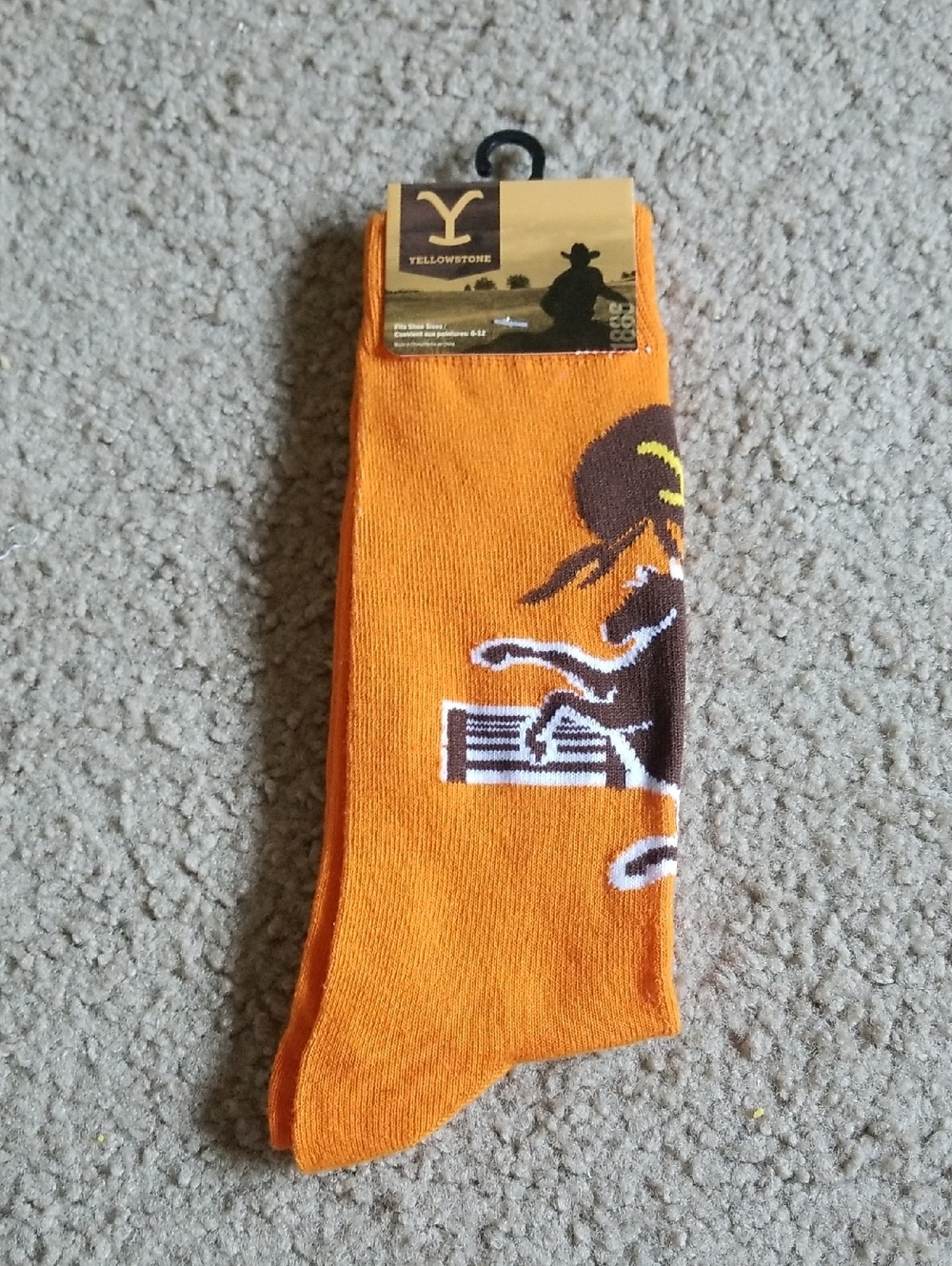 Official Yellowstone TV Series Logo Crew Socks
